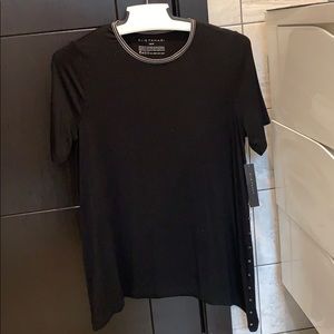 NWT Elie Tahari Knit Top in black size XS